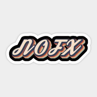 NOFX Retro Style Sticker